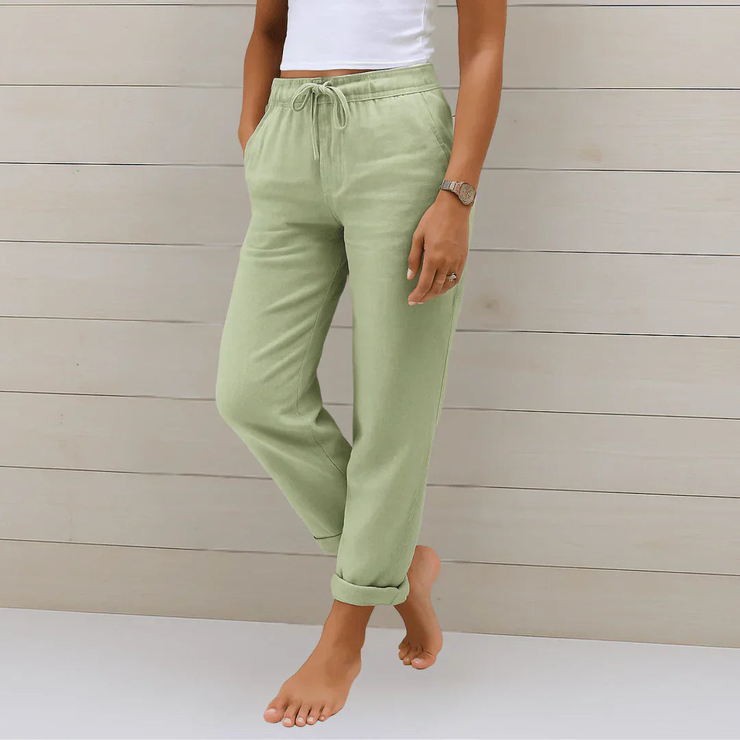 ROUSSEL PARIS | PANTALON EN LIN EXTENSIBLE POUR FEMMES