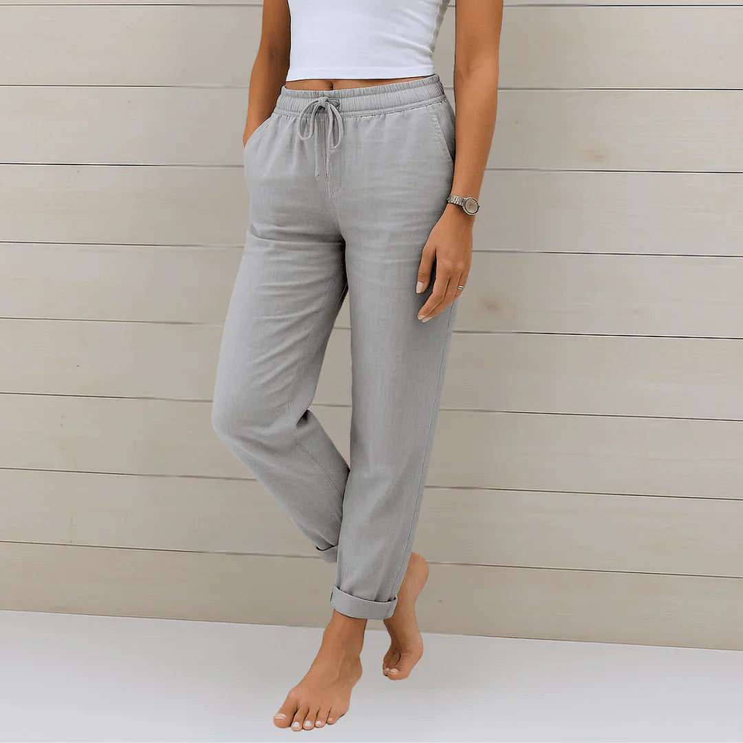 ROUSSEL PARIS | PANTALON EN LIN EXTENSIBLE POUR FEMMES