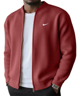 ROUSSEL PARIS | Veste Zippée Côtelée Homme, Col Montant Stretch
