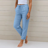 MOREAU LYON | PANTALON EN LIN EXTENSIBLE POUR FEMMES