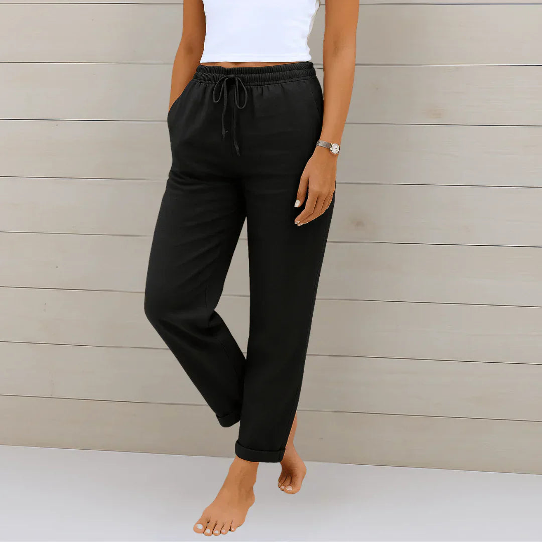ROUSSEL PARIS | PANTALON EN LIN EXTENSIBLE POUR FEMMES