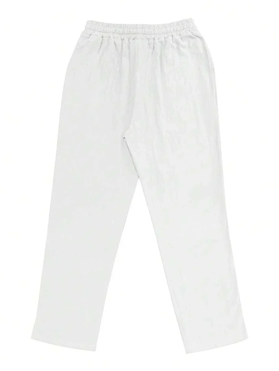 MATHIS | PANTALON LÉGER EN LIN AVEC CORDON