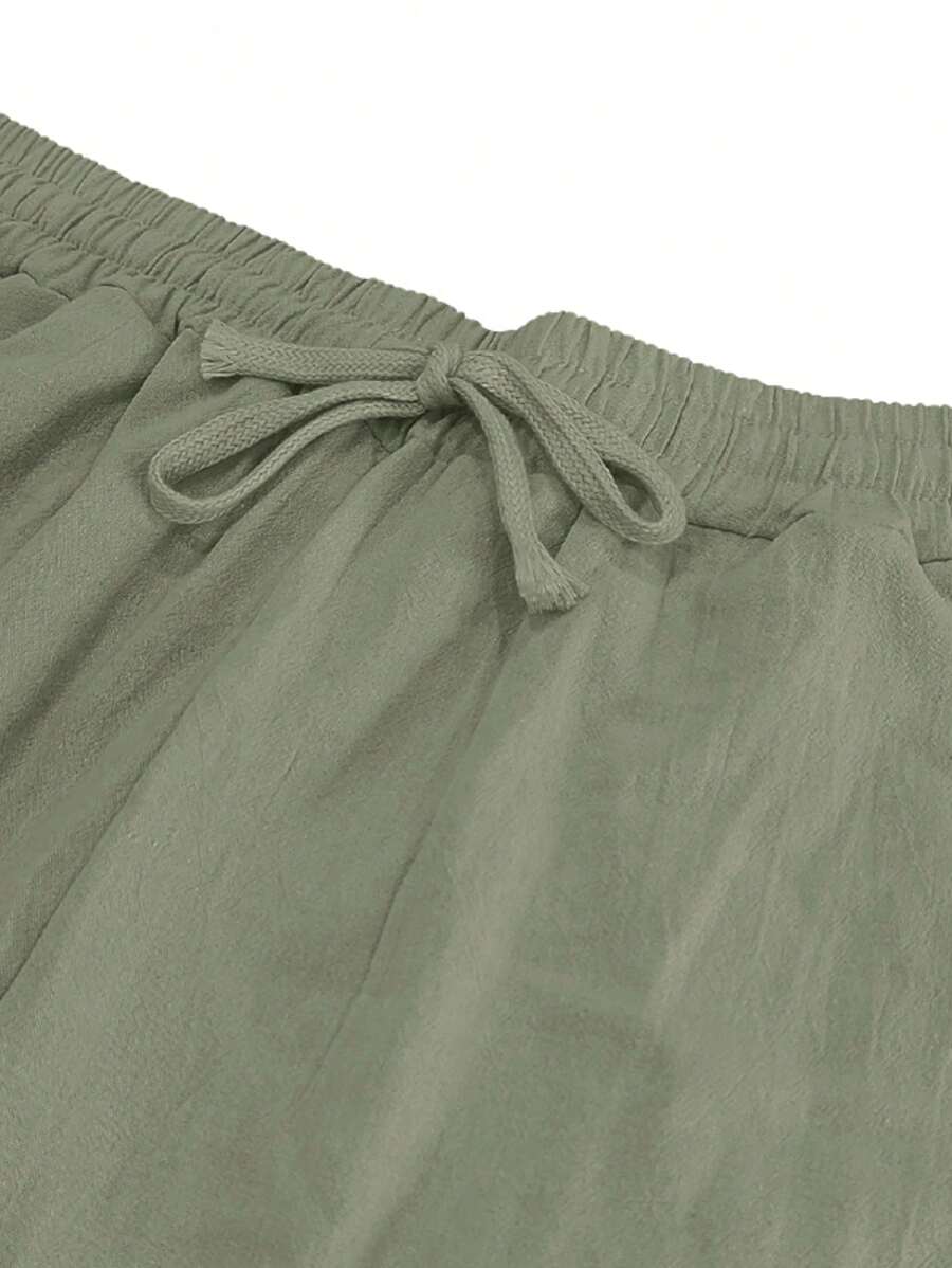 MATHIS | PANTALON LÉGER EN LIN AVEC CORDON