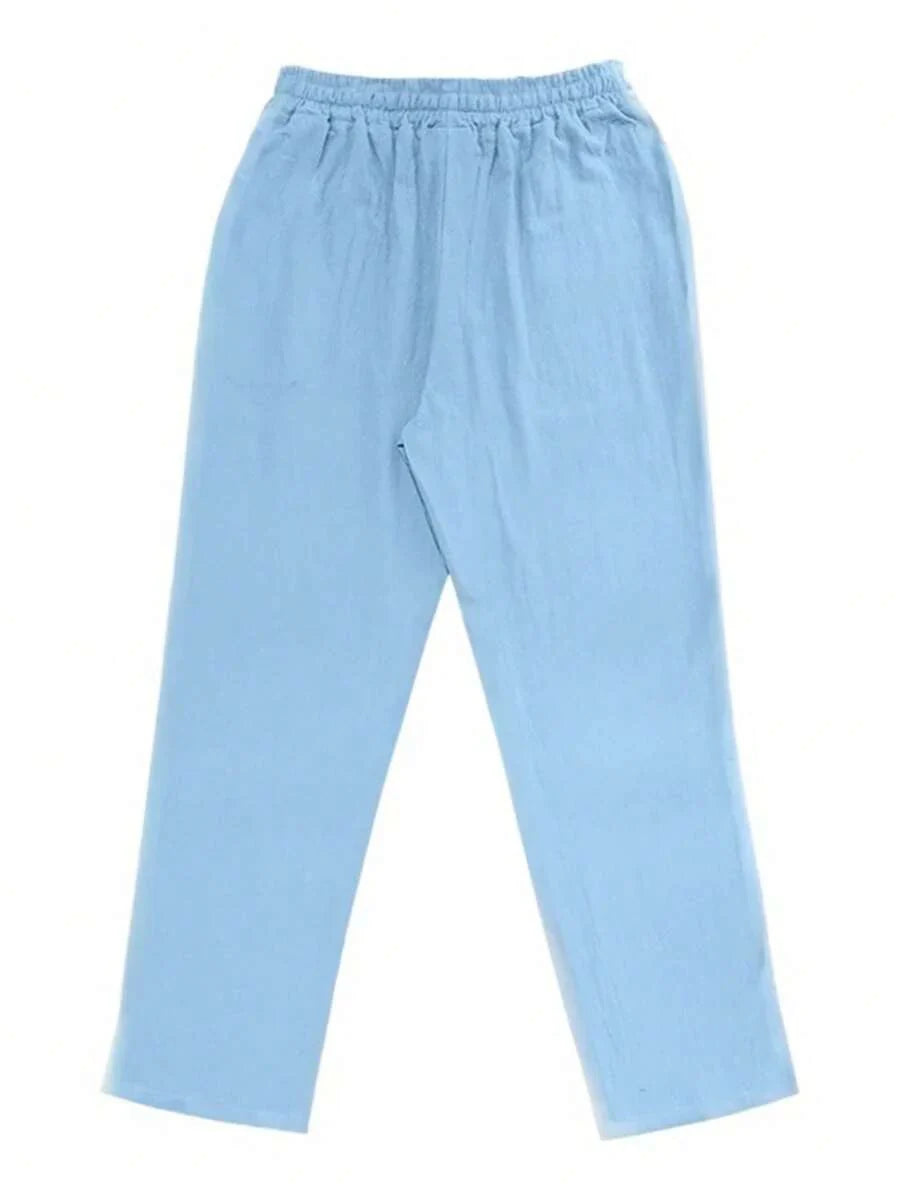 MATHIS | PANTALON LÉGER EN LIN AVEC CORDON