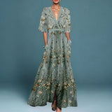 ROUSSEL PARIS | Robe Maxi Élégante à Imprimé Floral
