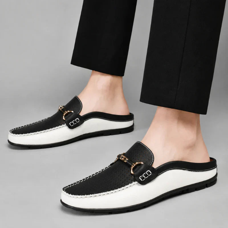 ROUSSEL PARIS | Mocassin Sabot en Cuir Homme - Respirant