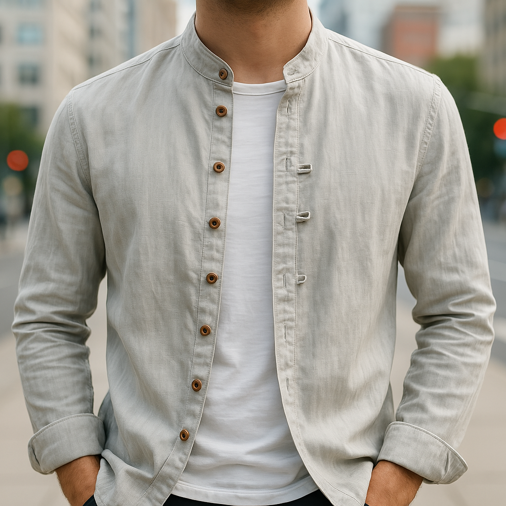 LAURENT MONACO | CHEMISE EN LIN ET COTON
