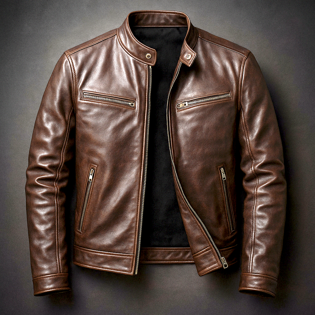 ROUSSEL PARIS | Veste vintage en cuir
