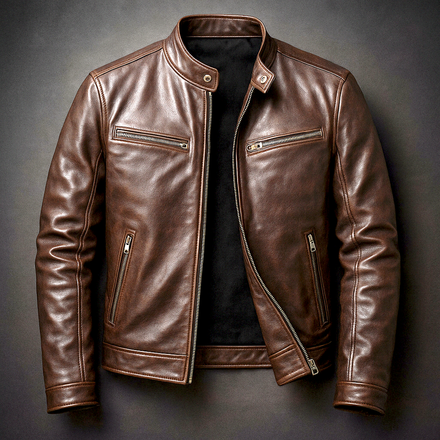 ROUSSEL PARIS | Veste vintage en cuir