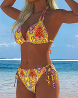 ENSEMBLE TANKINI IMPRIMÉ MULTICOLORE POUR FEMME