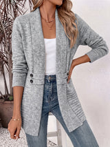 ROUSSEL PARIS | Cardigan Femme Élégant - Devant Ouvert & Taille Cintrée