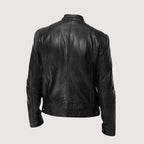 LAURENT MONACO | VESTE EN CUIR HAUT DE GAMME ÉLÉGANTE POUR HOMME