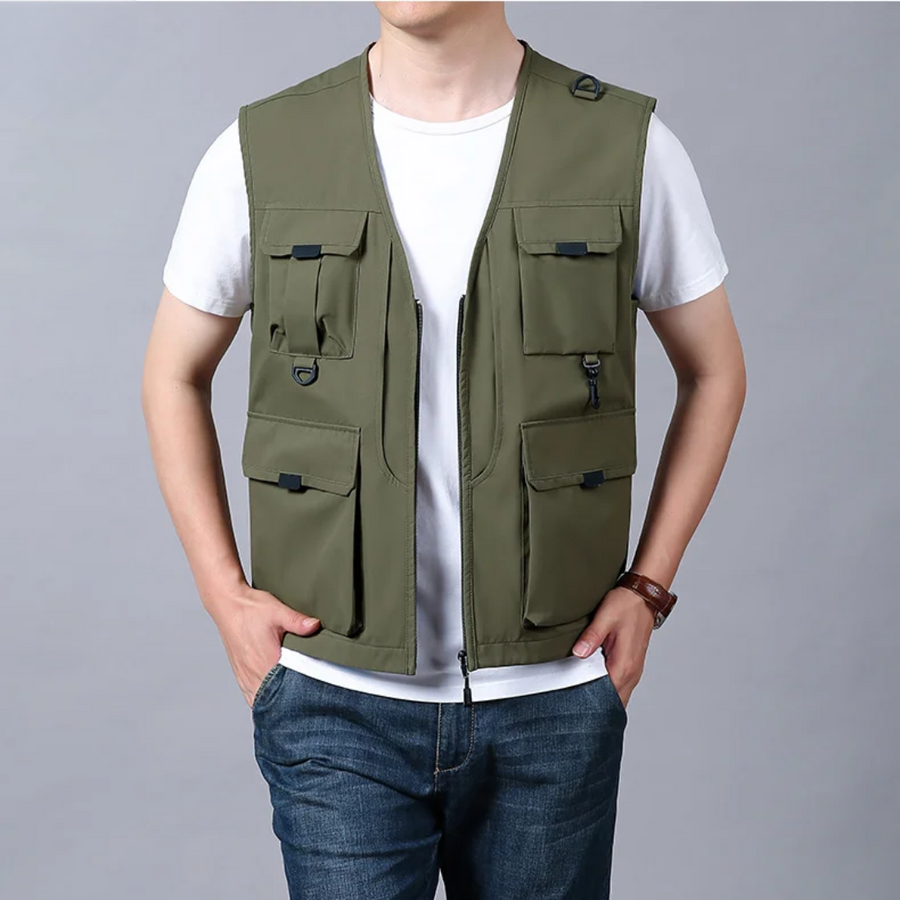 ROUSSEL PARIS | Gilet cargo élégant et décontracté