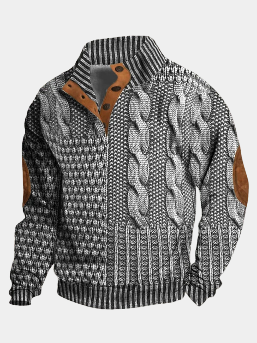 LAURENT MONACO | PULLOVER CHAUD À MOTIF
