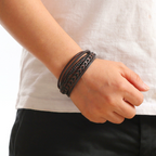 LAURENT MONACO | BRACELET HOMME EN CUIR DE LUXE