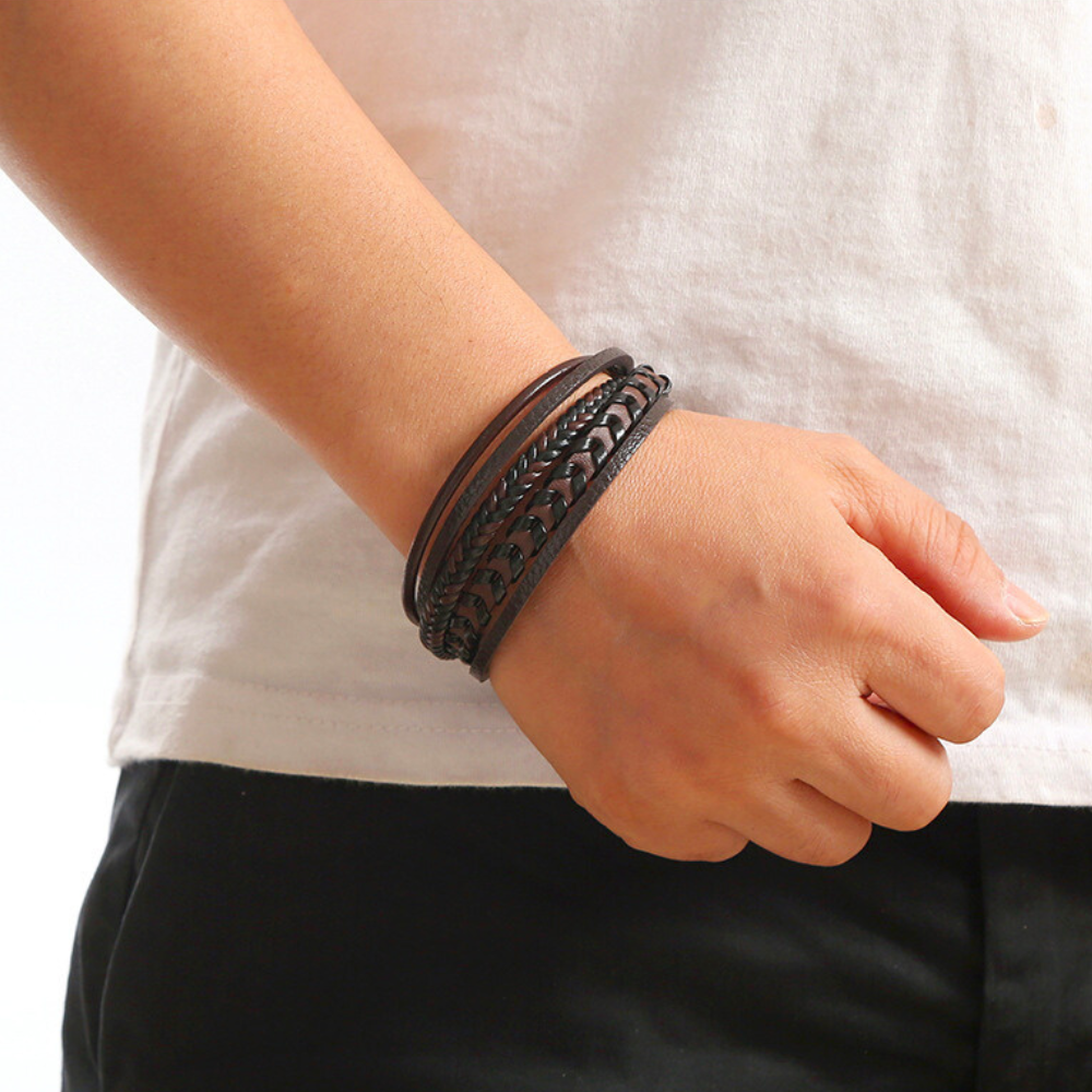 ROUSSEL PARIS | BRACELET HOMME EN CUIR DE LUXE