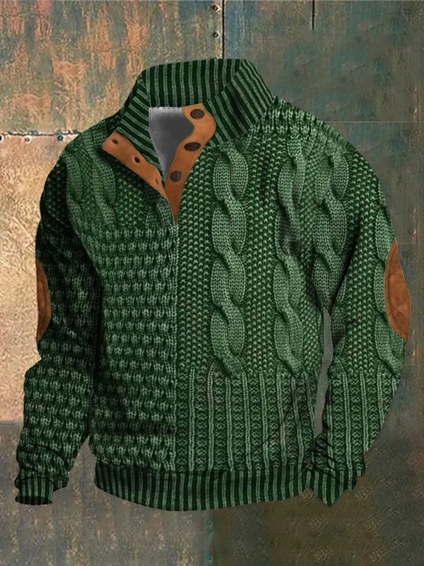 LAURENT MONACO | PULLOVER CHAUD À MOTIF