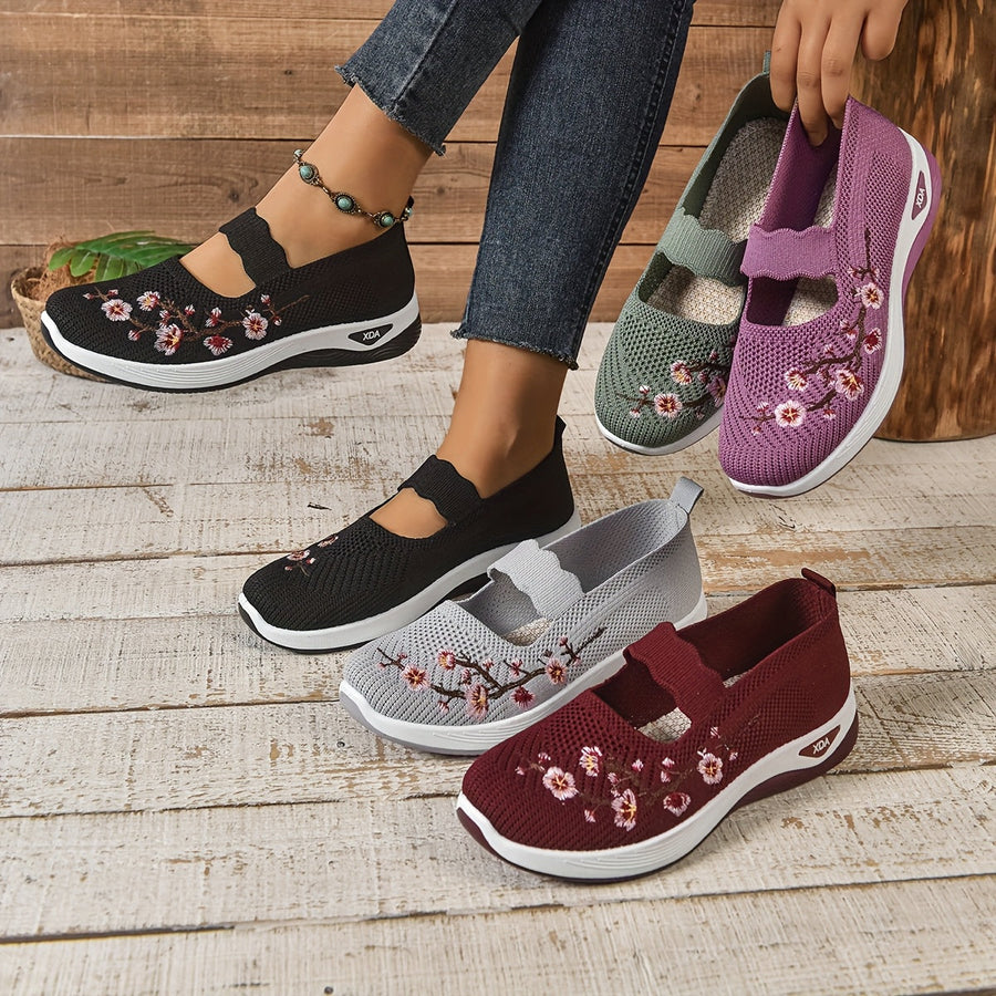 ROUSSEL PARIS | BASKETS FLORALE EMBROIDÉES POUR FEMMES