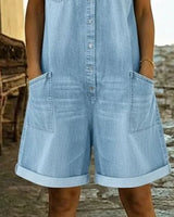 ROUSSEL PARIS | Combinaison en jean avec boutonnage frontal