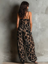ROUSSEL PARIS | Combinaison imprimé animal avec encolure halter