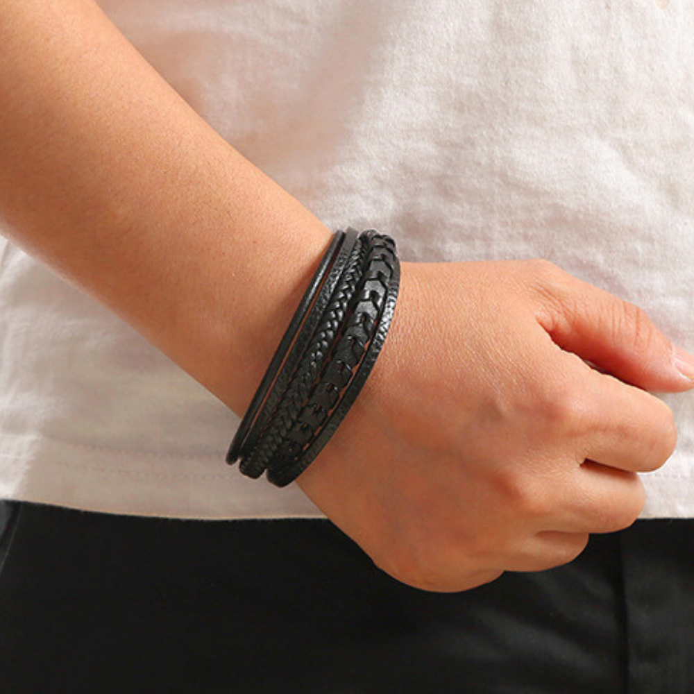 ROUSSEL PARIS | BRACELET HOMME EN CUIR DE LUXE
