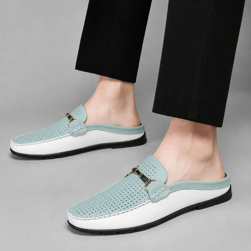 ROUSSEL PARIS | Mocassin Sabot en Cuir Homme - Respirant