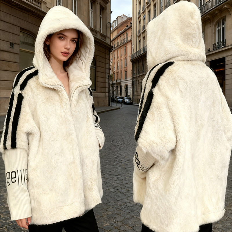 ROUSSEL PARIS | Manteau Peluche à Capuche Ultra-Doux