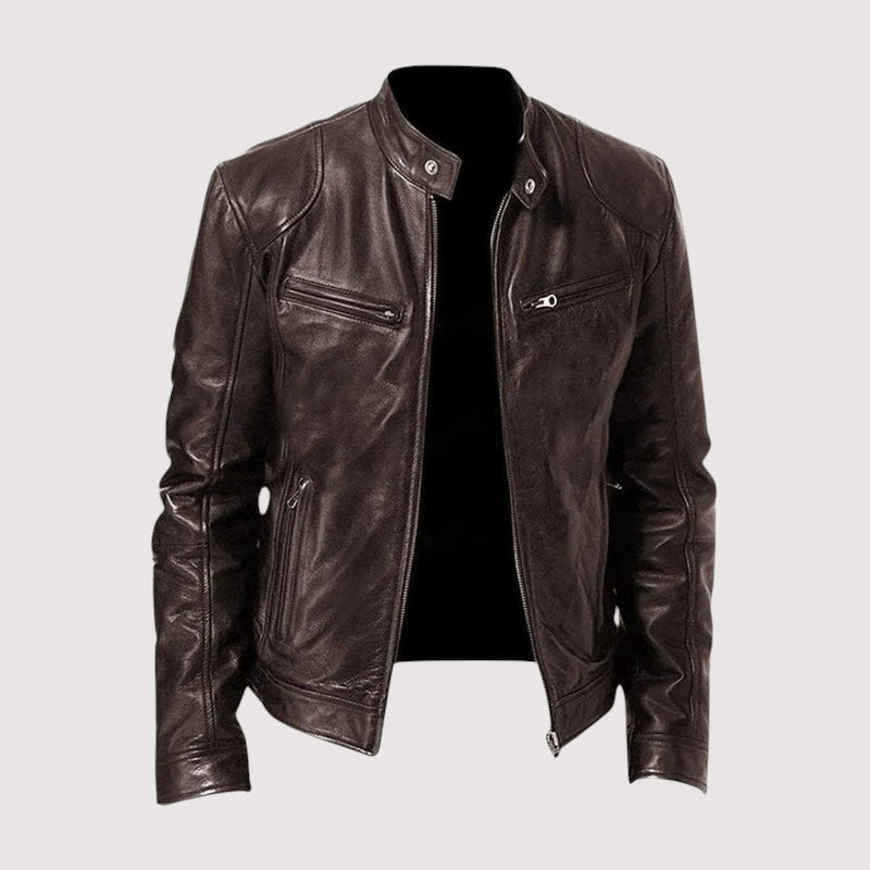 ROUSSEL PARIS | VESTE EN CUIR HAUT DE GAMME ÉLÉGANTE POUR HOMME