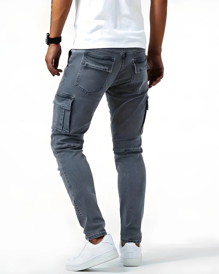ROUSSEL PARIS | Pantalon Cargo Marine Élastique