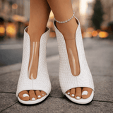 ROUSSEL PARIS | SANDALES À TALON TISSÉES POUR FEMMES