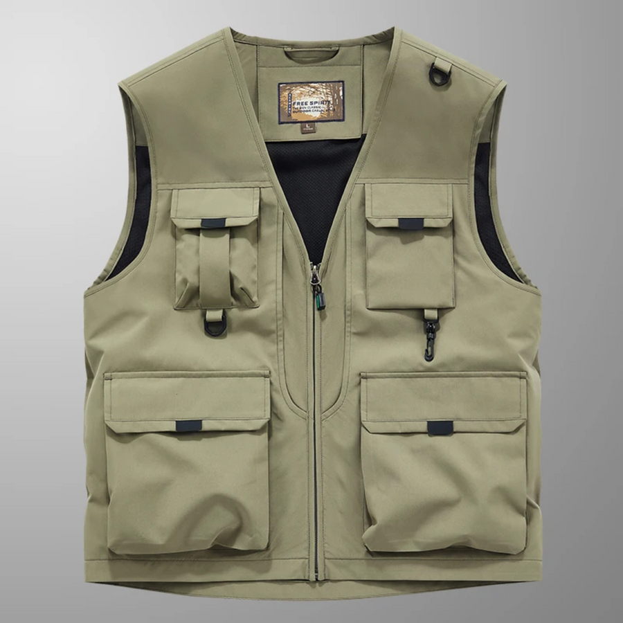 ROUSSEL PARIS | Gilet cargo élégant et décontracté