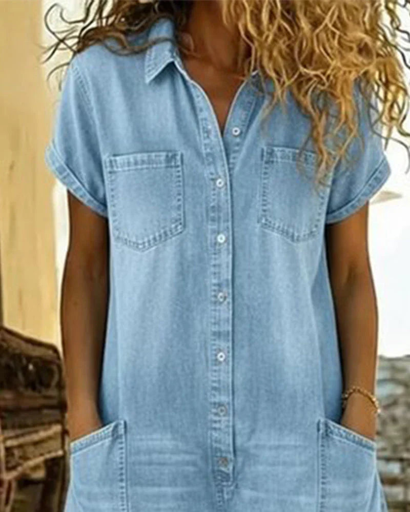 ROUSSEL PARIS | Combinaison en jean avec boutonnage frontal