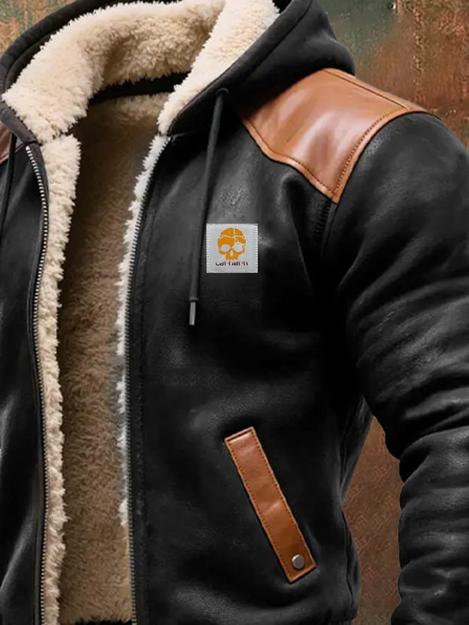 ROUSSEL PARIS | VESTE VINTAGE EN DAIM AVEC CAPUCHE