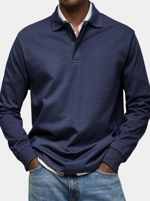 ROUSSEL PARIS | POLO DE LUXE À MANCHES LONGUES