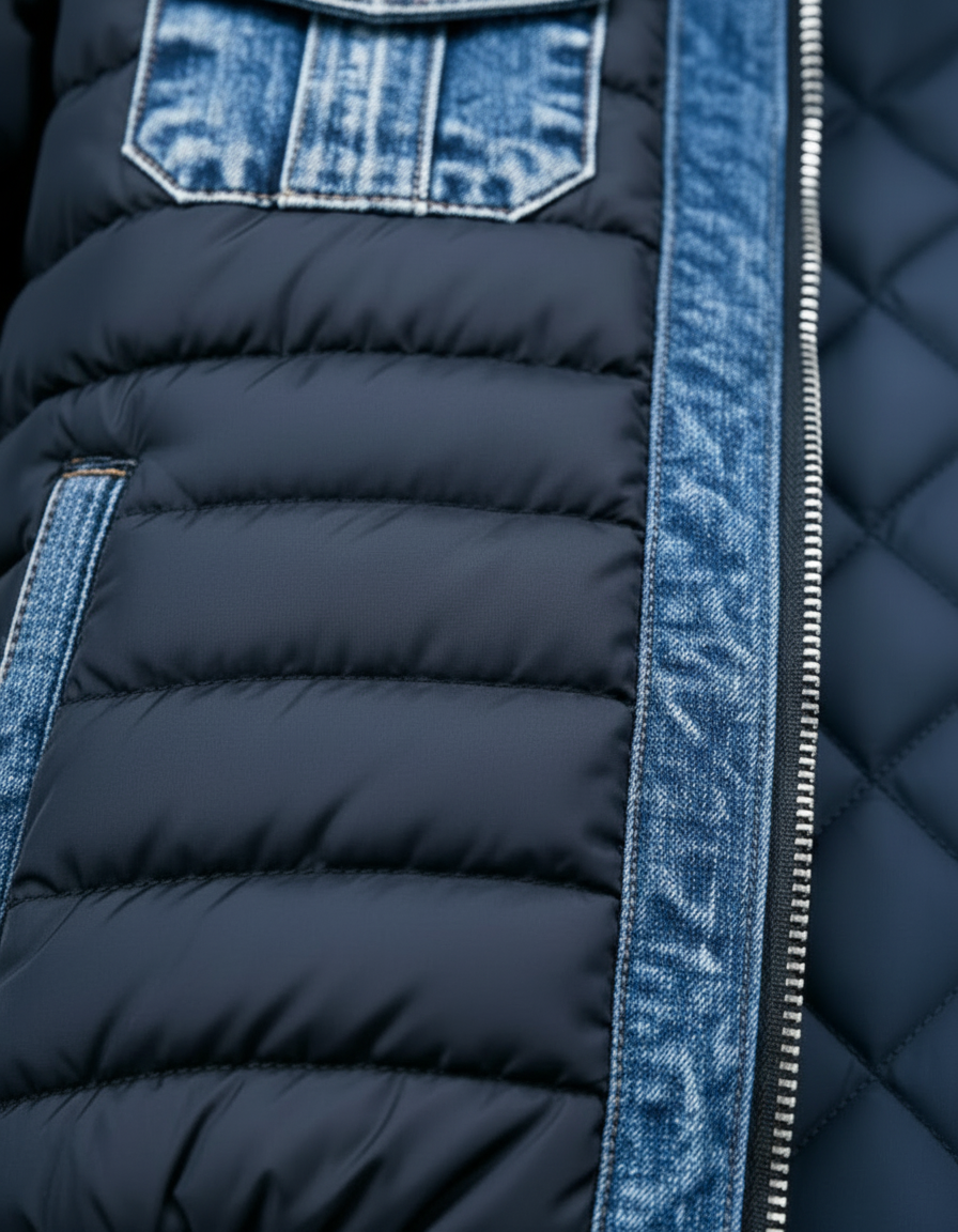 ROUSSEL PARIS | Veste en jean matelassée hybride