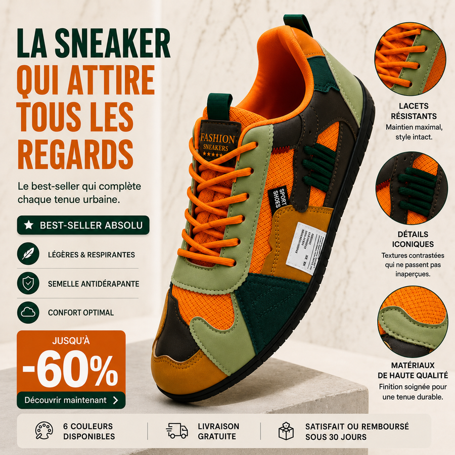 ROUSSEL PARIS | Sneakers rétro colorées