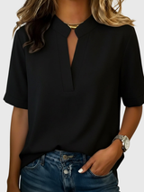 ROUSSEL PARIS | Blouse Élégante à Col Raffiné