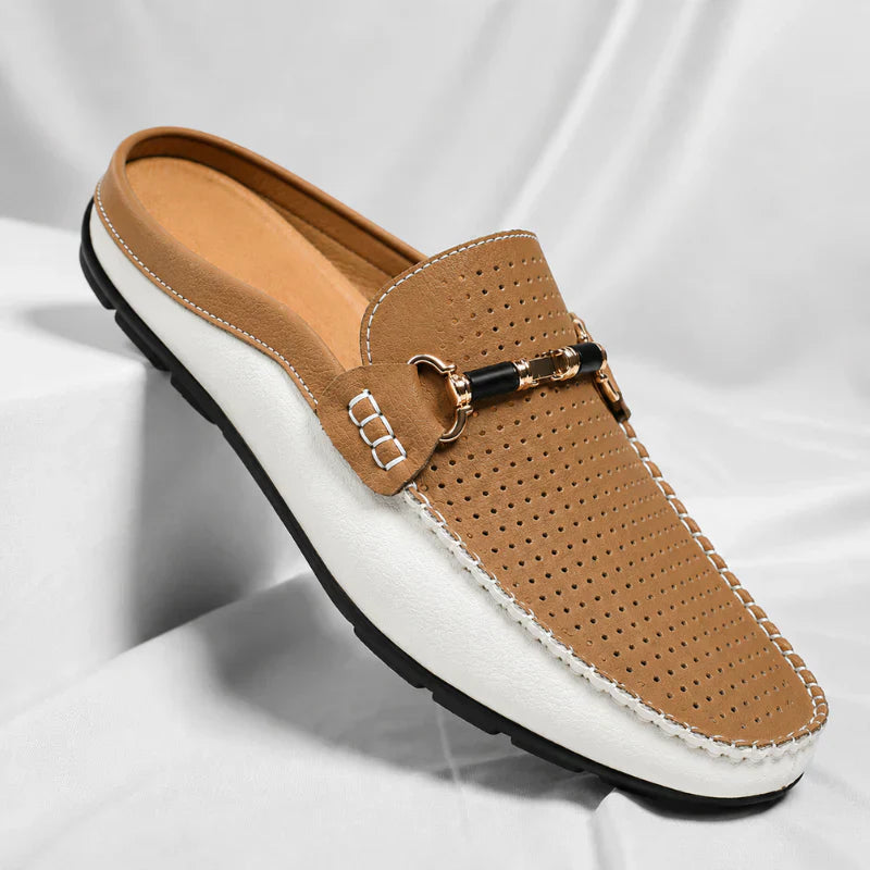 ROUSSEL PARIS | Mocassin Sabot en Cuir Homme - Respirant