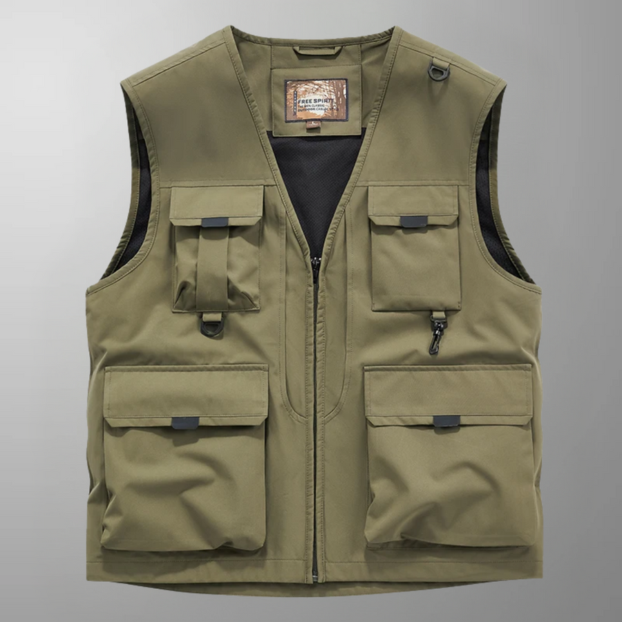 ROUSSEL PARIS | Gilet cargo élégant et décontracté