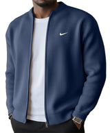 ROUSSEL PARIS | Veste Zippée Côtelée Homme, Col Montant Stretch