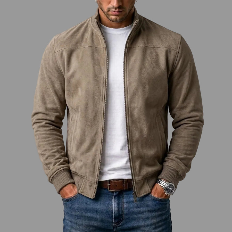ROUSSEL PARIS | Blouson bomber en cuir brossé