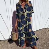 MOREAU LYON | ROBE MAXI IMPRIMÉE POUR FEMMES