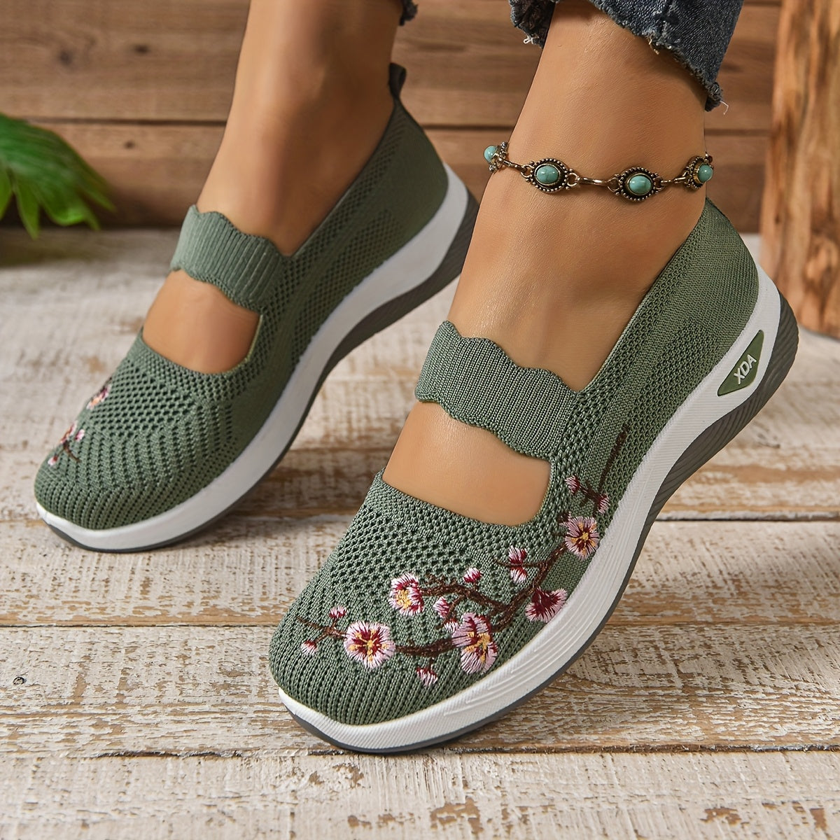 ROUSSEL PARIS | BASKETS FLORALE EMBROIDÉES POUR FEMMES
