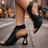 ROUSSEL PARIS | SANDALES À TALON TISSÉES POUR FEMMES
