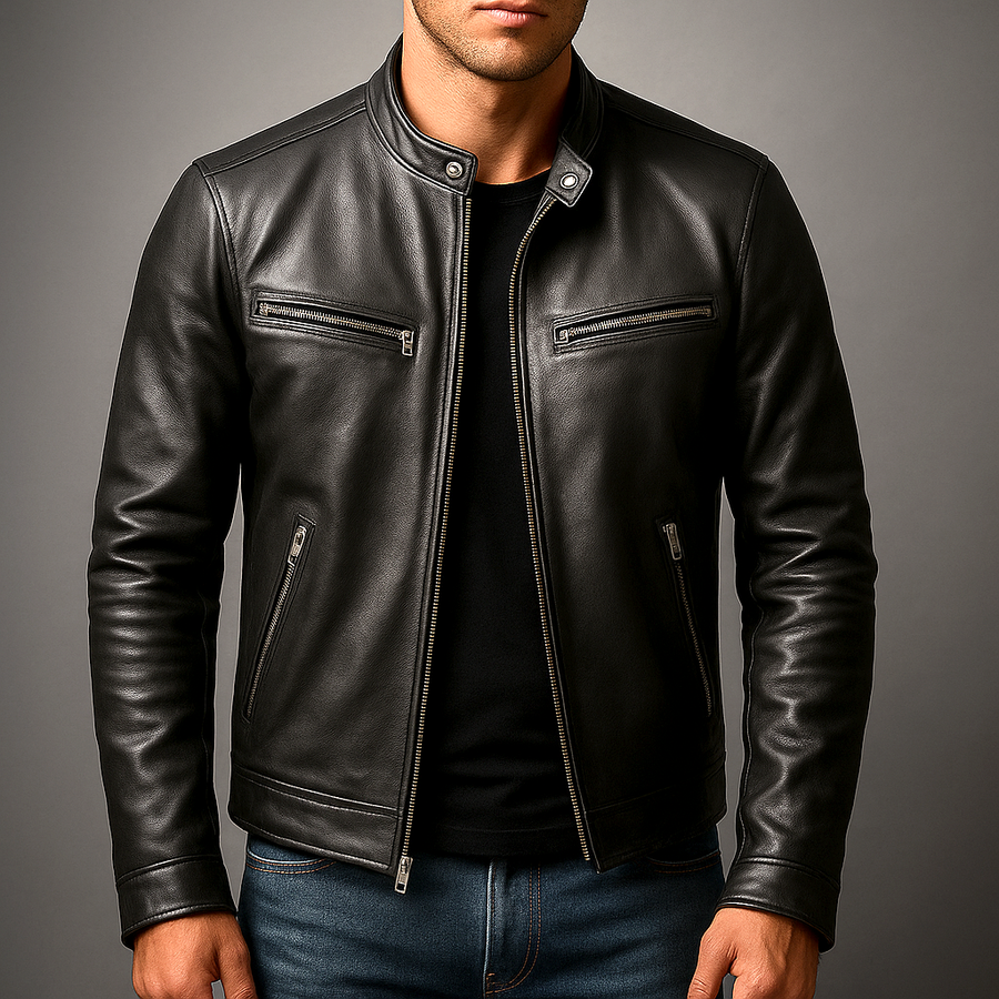 ROUSSEL PARIS | Veste vintage en cuir