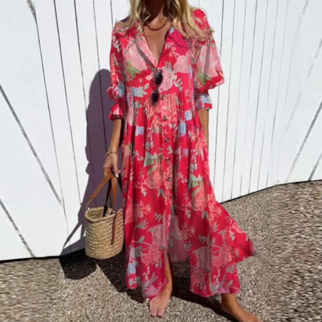 ROUSSEL PARIS | ROBE MAXI IMPRIMÉE POUR FEMMES