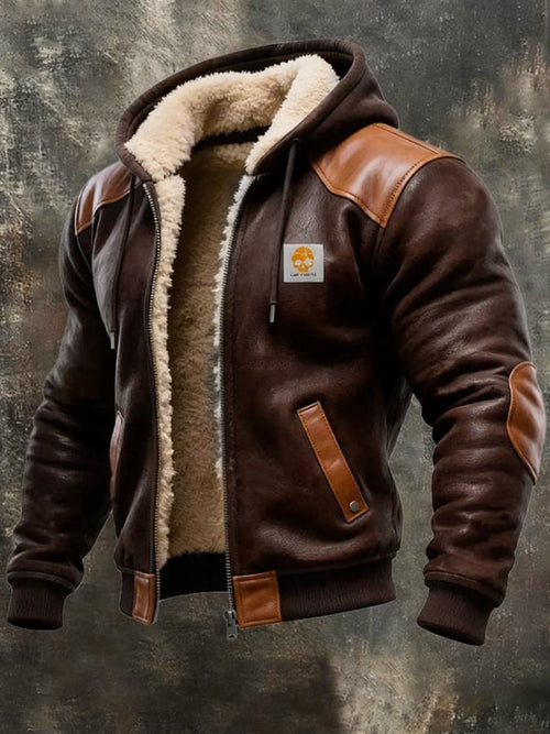 ROUSSEL PARIS | VESTE VINTAGE EN DAIM AVEC CAPUCHE