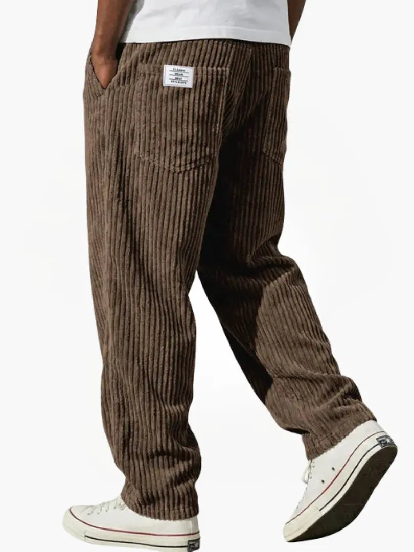 ROUSSEL PARIS | Pantalon en velours côtelé à taille élastique pour homme