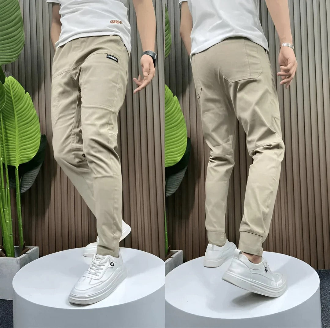 ROUSSEL PARIS | PANTALON CARGO ÉLASTIQUE POUR HOMME PREMIUM