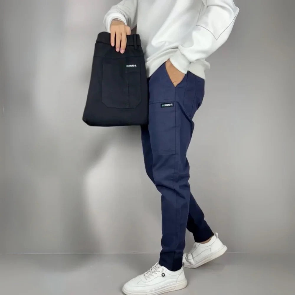 ROUSSEL PARIS | PANTALON CARGO ÉLASTIQUE POUR HOMME PREMIUM